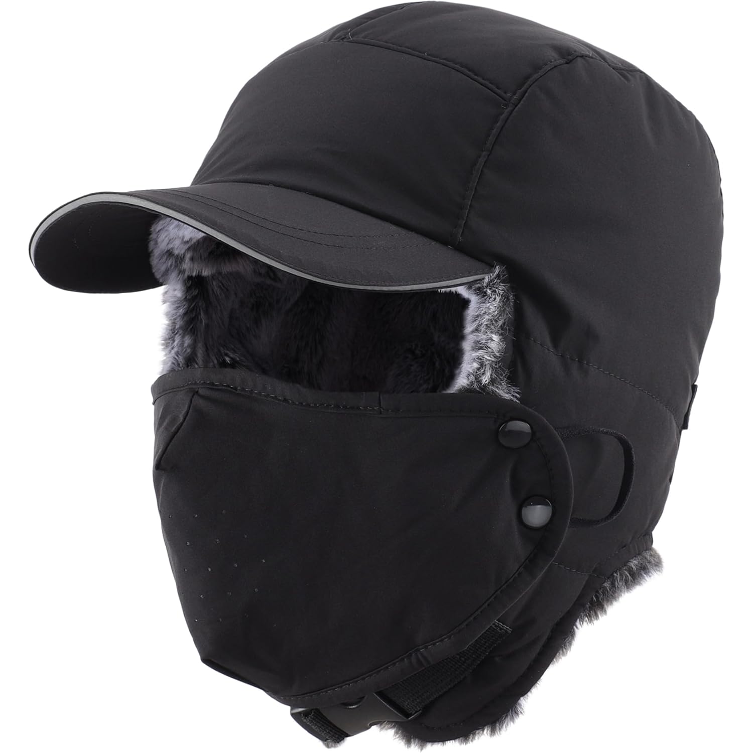 Connectyle Trapper Hat for Men Women Faux Fur Winter Hat with Ear Flaps Water-Resistant Hunting Hats Ushanka Skiing Cap