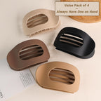 Duckbill Hair Clips for Women, Simple Elegant flat hair clips for Thick Thin Long Short Hairs (6Pcs,Mix-A)