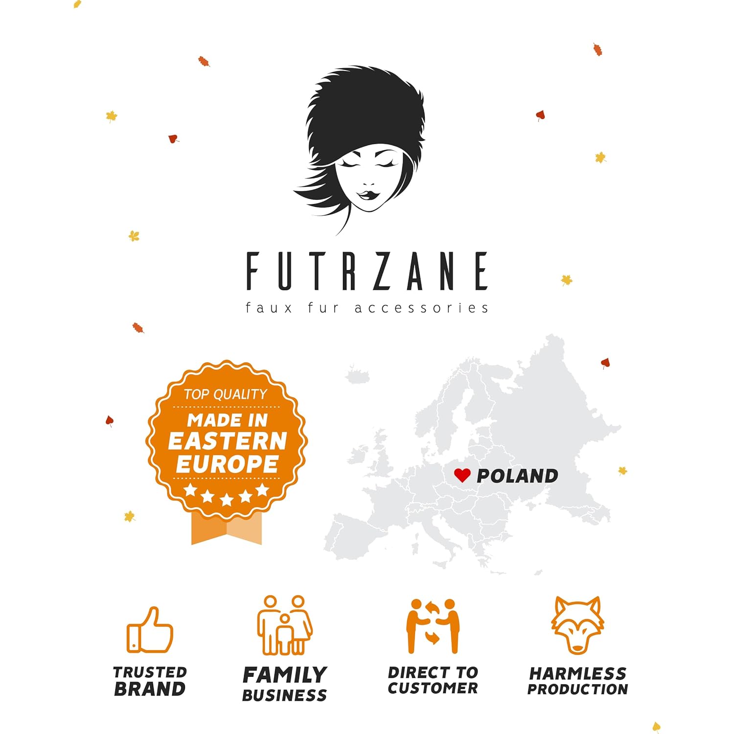 Futrzane Classic Ear Flaps Hat - Fur Trapper Hat for Women - Winter Ushanka Hat