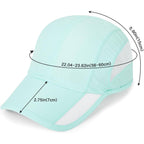 Hh Hofnen Quick Dry Baseball Cap Unstructured Running Cap Water-Resistant Upf 50+ Mesh Golf Sun Hats For Men Women