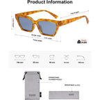Sojos Trendy Polarized Sunglasses Womens Men Retro Vintage 90S Cute Cat Eye Narrow Sun Glasses Sj2381