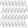 TriPole Tablecloth Clips 32 Pack Picnic Table Clips, Stainless Steel Table Cloth Holder Clips for Outdoor Tables, Metal Tables Cover Skirt Clamps for Camping Dining Wedding Graduation Party Essential
