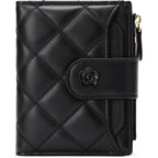 Rniega Small Wallets For Women Leather Bifold Wallet Women Rfid Blocking Purse Credit Card Holder With 15 Card Slots And Id Window Coin Pocket