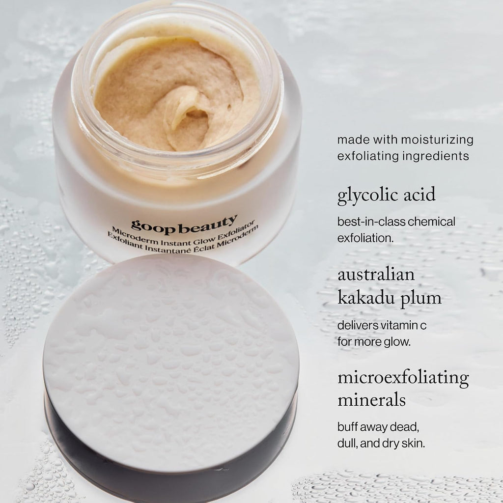 Goop Beauty Women'S Mini Microderm Instant Glow Exfoliator, Multicolor, 0.5 Ounce