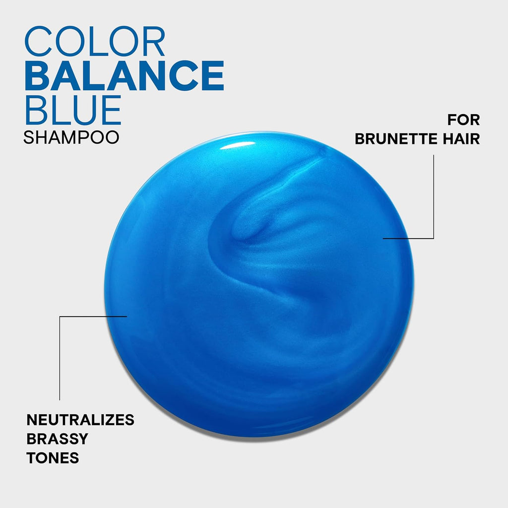 Joico Color Balance Blue Shampoo | For Lightened Brown Hair | Eliminate Brassy Orange Tones | Boost Color Vibrancy & Shine | Protect Against Harmful Uv Radiation | With Rosehip Oil & Green Tea Extract
