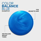 Joico Color Balance Blue Shampoo | For Lightened Brown Hair | Eliminate Brassy Orange Tones | Boost Color Vibrancy & Shine | Protect Against Harmful Uv Radiation | With Rosehip Oil & Green Tea Extract