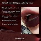 GIRLCULT Matte Lip Stain – Lightweight Velvet Lip Tint, Soft Matte Liquid Lipstick, Transfer-Resistant, Buildable Color, Comfortable Wear (M60)