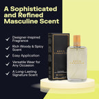 PB ParfumsBelcam Bold Tobacco Eau de Toilette Spray for Men – Warm Woody Spicy Scent with Tobacco Flower, Ginger, Cinnamon & Vanilla – Typically Lasts 3–6 Hours, Masculine Signature Scent, 3.4 fl oz