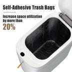 Bathroom Trash Can, Automatic Bagging Garbage Can, 3.5 Gallon Slim Smart Small Plastic Trash Bin, Narrow Motion Sensor Trash Can For Bedroom, Office White