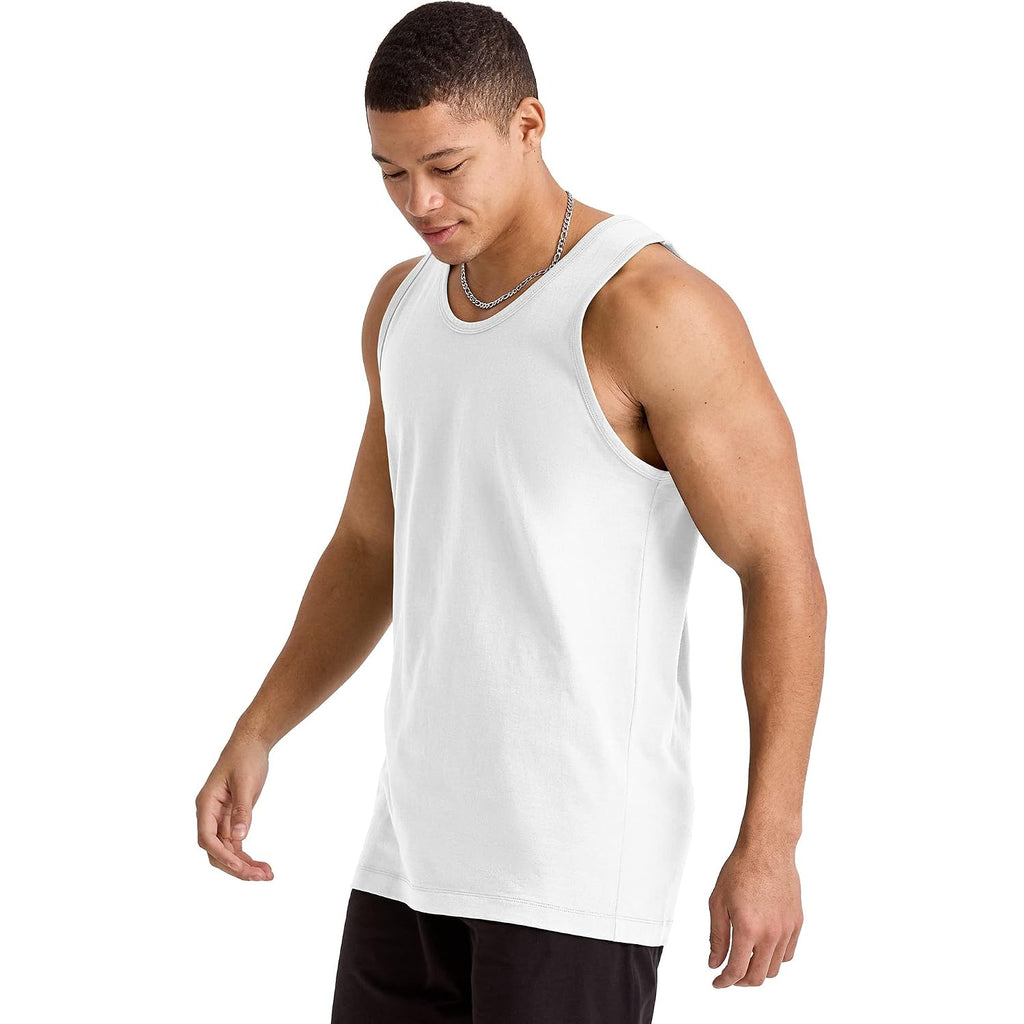 Hanes Men'S Essentials Tank Top Pack, Midweight Cotton Tanks, Sleeveless Shirts, 3-Pack