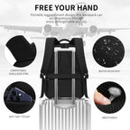 Black Backpack For Men, School Backpack For Boy Teens | 15.6 Inch Laptop Back Pack With Reinforced Straps