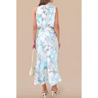 Prettygarden Women'S 2026 Summer Satin Dress Elegant Sleeveless Mock Neck Cocktail Party Maxi Dresses