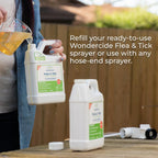 Wondercide - Flea And Tick Spray Concentrate For Yard And Garden - 16 Oz | With Natural Essential Oils – Kill, Control, Prevent, Fleas, Ticks, Mosquitoes And Insects - Safe Around Pets