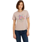 Spyder Women's Floral Eco Friendly Graphic Short Sleeve Tee T-Shirt Mushroom