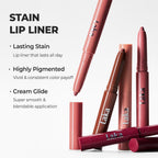 Laka Lip Liner, Pink Lip Liner, Rich Cream Glide Texture, Semi-Matte Finish for Shaping Lips, Smooth Application, K-Beauty, Korean Makeup, 0.02oz, #02 Suede Pink