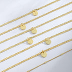 Initial Ankle Bracelets for Women 14K Gold Plated Dainty Layered Round Letter Anklets Beach Jewelry Gift