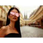 Feisedy Womens Men Sunglasses Trendy Mirrored Reflective Sun Glasses B4114