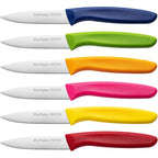 Paring Knife Fruit Knife Set (6 Pieces), Ultra Sharp Stainless Steel Vegetable And Fruit Knife With Pp Plastic Ergonomic Handle For Cutting Fruits And Vegetables.Multi.