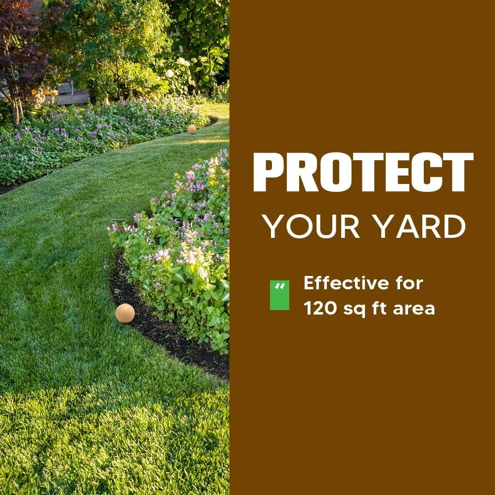 Lebmp Mole Repellent, Gopher Repellent, Groundhogs Repellant Outdoor, Vole Deterrent, Armadillo Repellent For Lawns, Keep Mole Out Of Yard, Get Rid Of Gophers, Covers Up To 120 Sq Ft-8Pcs