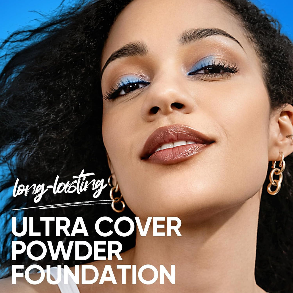 Skintific Ultra Cover Powder Foundation, Full Coverage Matte Finish, One-Swipe Flawless Pressed Powder With Oil Control, Lightweight & Long-Lasting, Pore-Blurring For Oily Skin (02 Ivory)