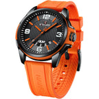 Naviforce Waterproof Watch For Men Women, Analog Auto Date Military Sports Unisex Wristwatch,Silicone Strap