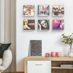 Vinyl Record Shelf Wall Mount, 6 Pack 12 Inch Clear Acrylic Album Record Holder Display, Kids Bookshelf, Floating Wall Shelves For Bathroom, Bedroom, Living Room, Kitchen (Clear-6Pcs)