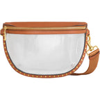 Rebecca Minkoff Darren Clear Crescent Crossbody Bag, Stadium Approved Transparent Sling Purse For Concerts And Events