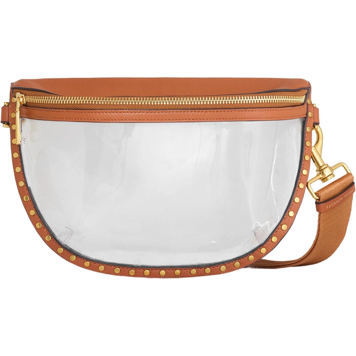 Rebecca Minkoff Darren Clear Crescent Crossbody Bag, Stadium Approved Transparent Sling Purse For Concerts And Events
