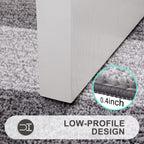 Indoor Outdoor Door Mat, 32X20 Non-Slip Absorbent Dirt Trapper, Low-Profile Washable Inside Entrance Front Floor Mat, Sturdy Soft Entry Doormats For Entryway, Grey