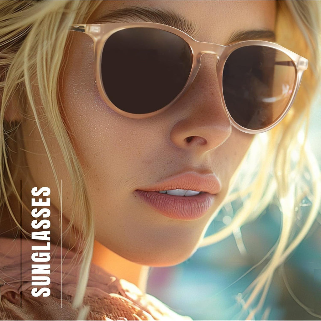 CHBP Polarized Sunglasses for Women Men - Trendy 2026 Vintage Classic Retro Round Mirrored Lens Designer Style 1-a Leopard Frame Brown Lens