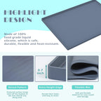 URMONA Waterproof Silicone Under Sink Mat 31'' x 22'' Shelf Liner for Kitchen and Bathroom, Cabinet and Counter Protector, Storage and Organizers, Litter Mat, Pet Cat Puppy Essentials(Dark Grey)