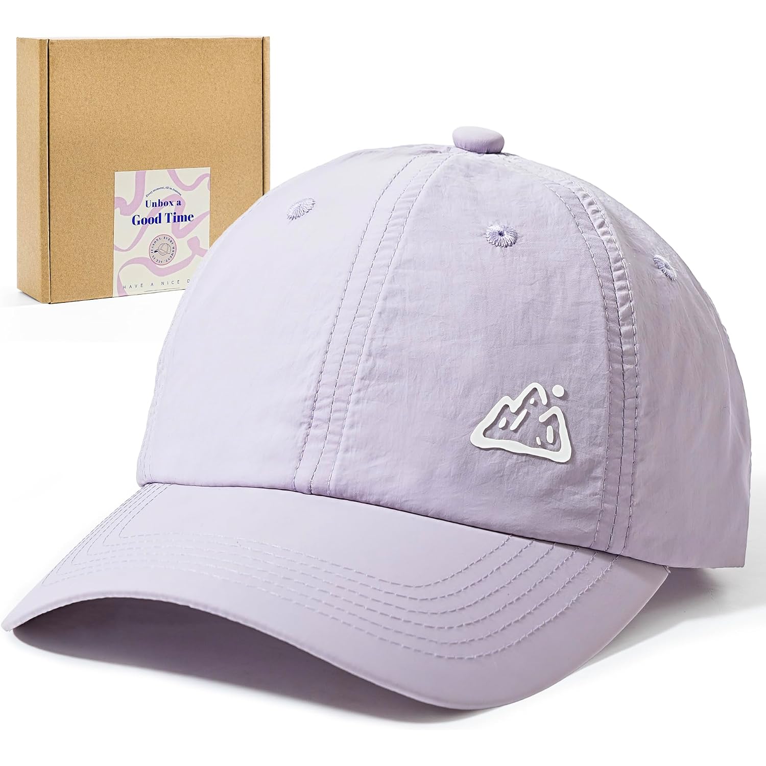 Jeasona UPF 50+ UV Protection Running Hat for Women, Lightweight Quick Dry Packable Sun Protection Baseball Cap Purple