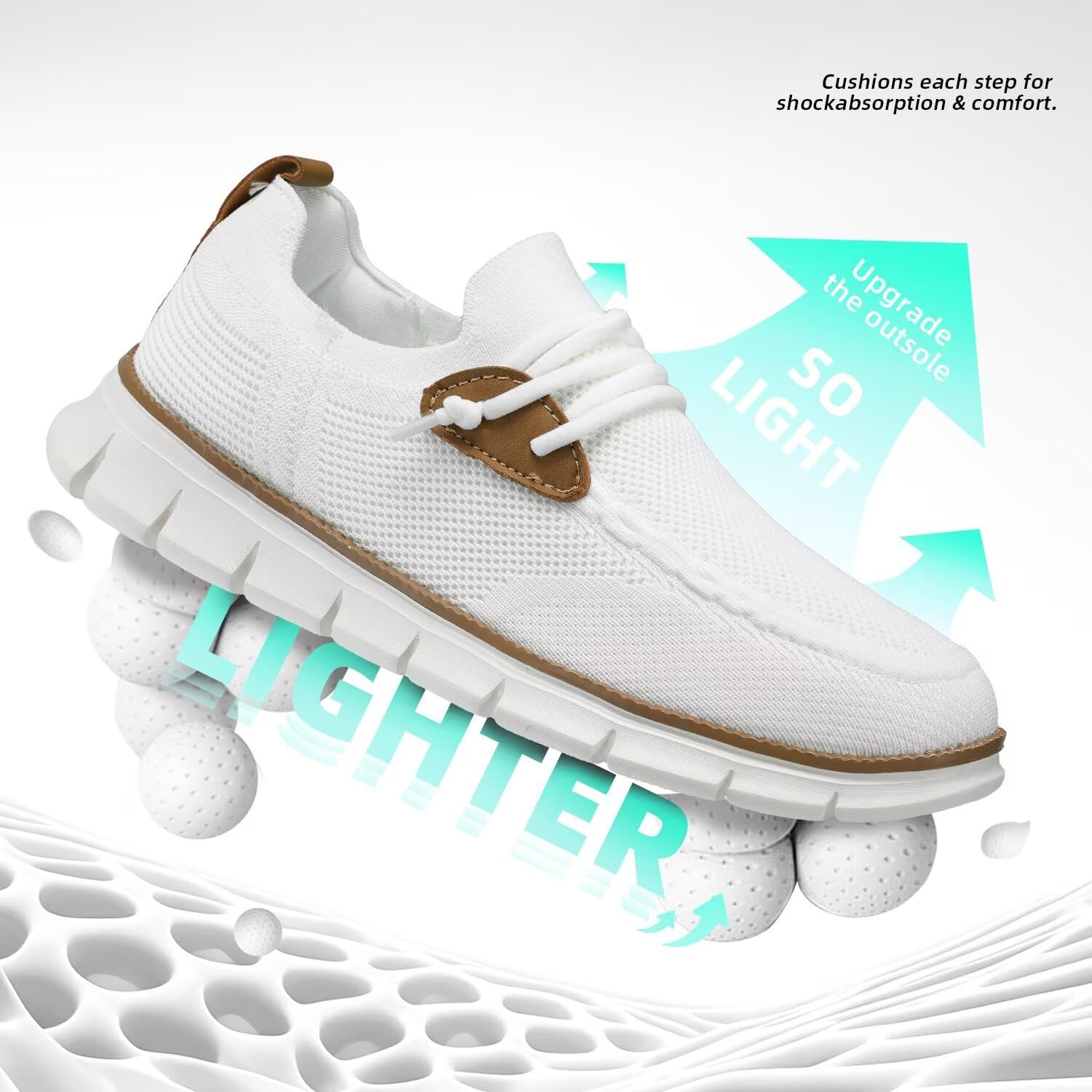 Mens Casual Loafers Shoes Slip On Fashion Walking Dress Sneakers Business Oxfords Work Lightweight Soft Sole Zapatos