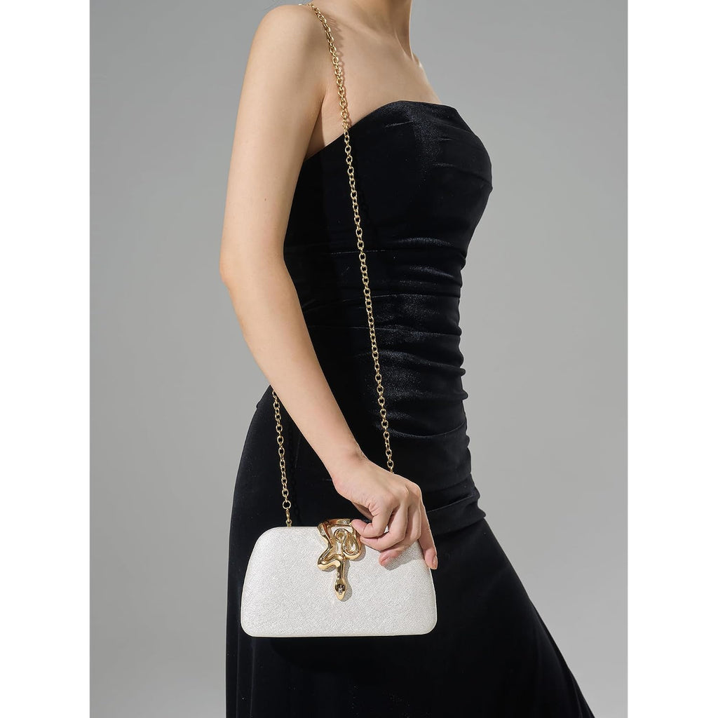 Clutch Purses For Women, Formal Evening Handbags, White Clutch For Wedding