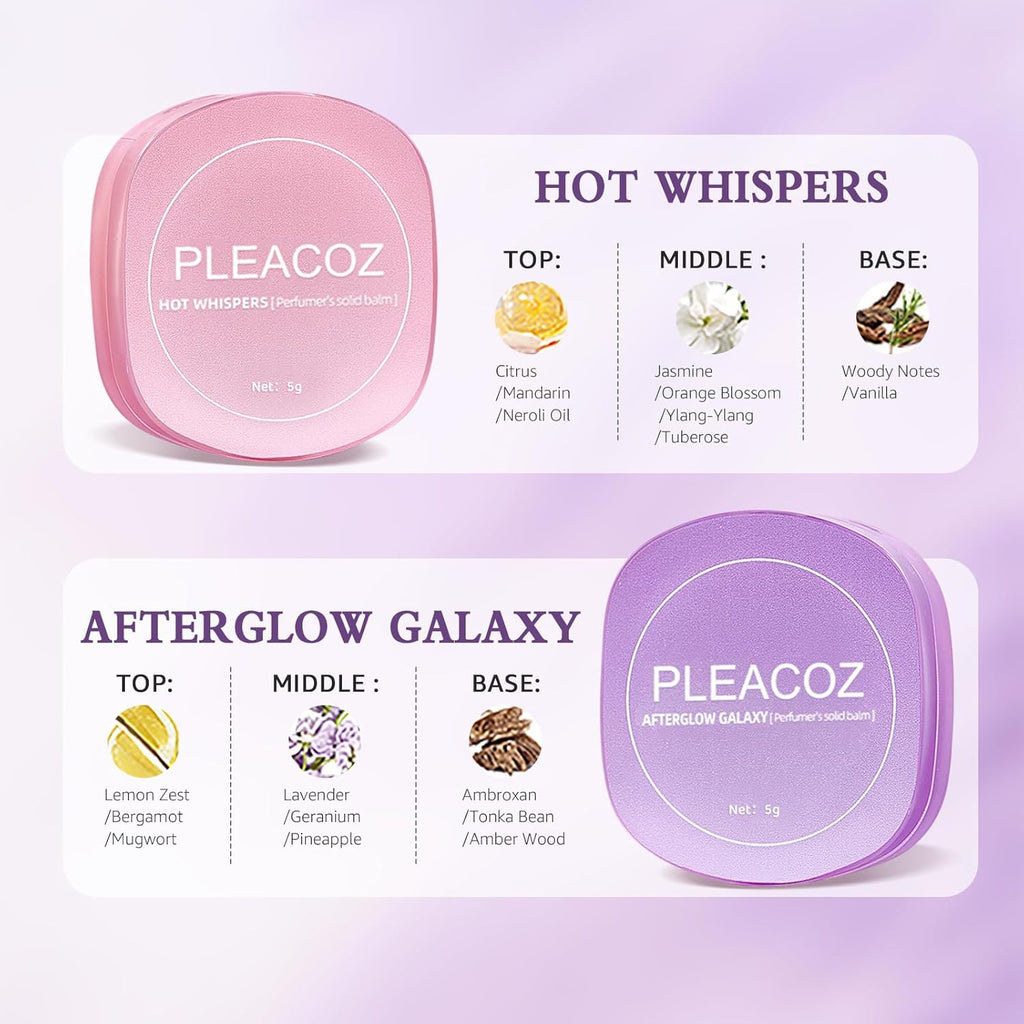 Solid Perfume Balm for Women, Light Enchanting Floral Scent, Natural Ingredients, Gentle Non-Irritating, Portable Travel Size for Daily Wear