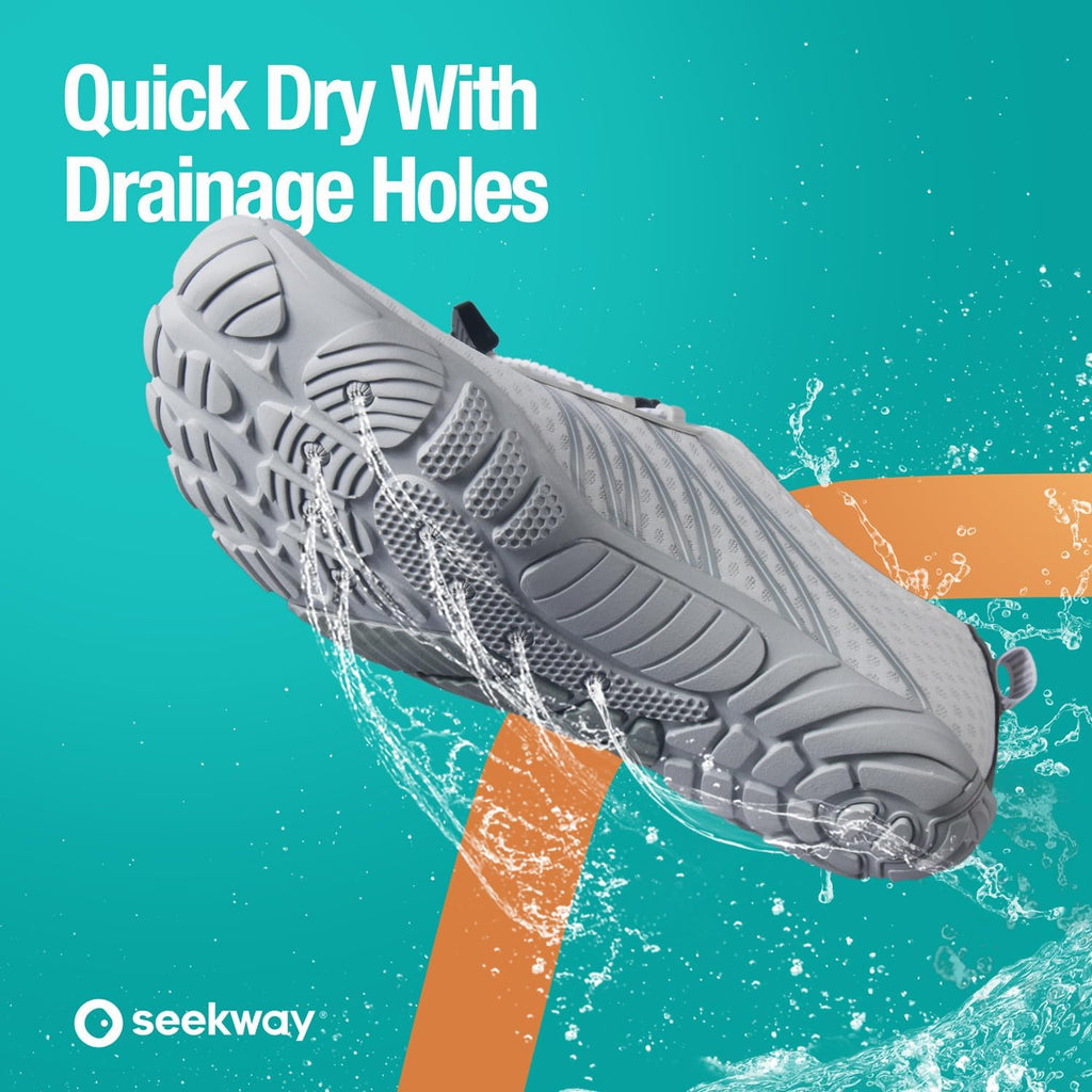 Seekway Water Shoes Men Women Adult Quick-Dry Aqua Sock Barefoot For Beach Swim River Pool Lake Hiking Kayaking Surfing