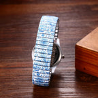 Avaner Women's Stretch Band Watches: Ladies Boho Printed Elastic Strap Easy Reader Analog Quartz Bangle Wrist Watch