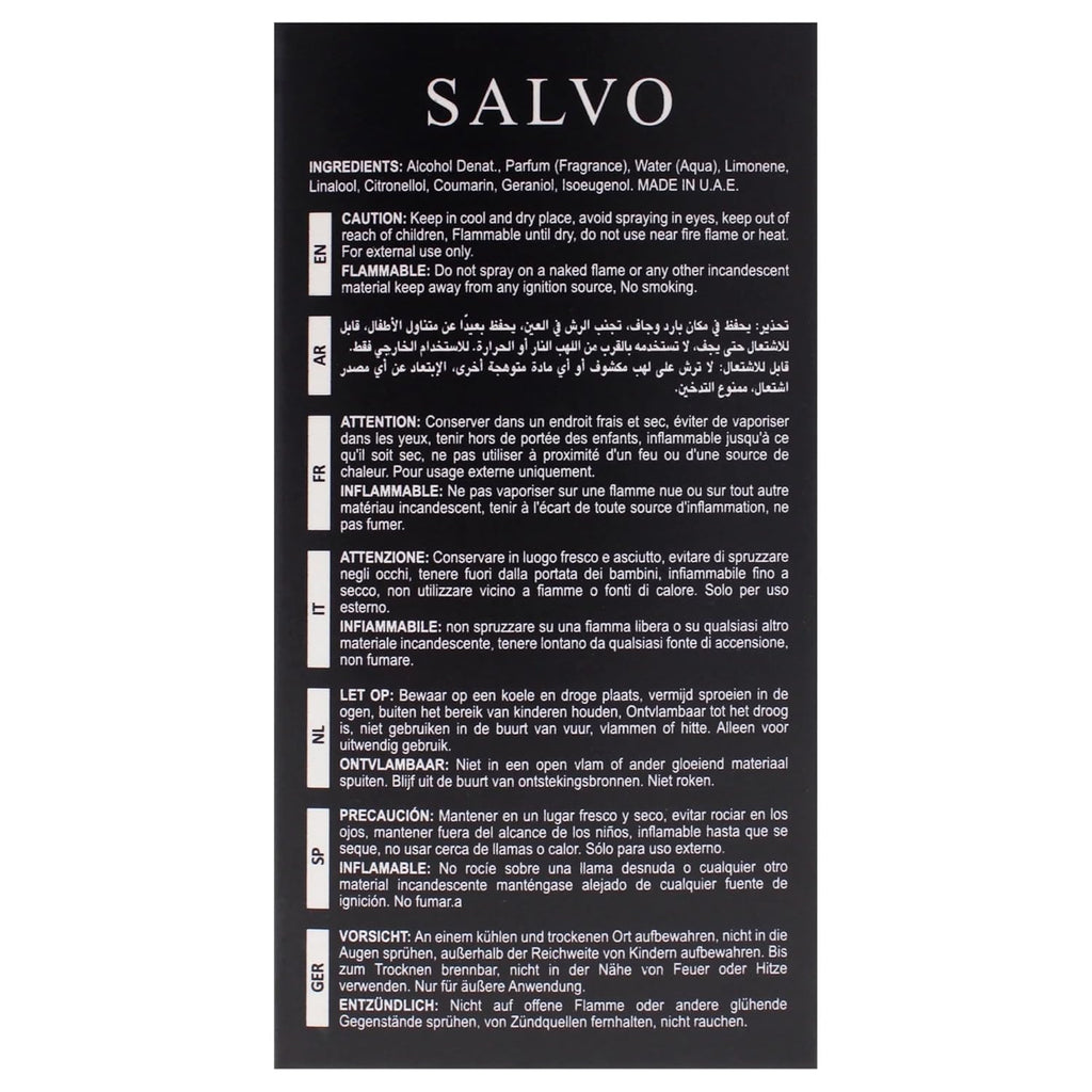 Salvo by Maison Alhambra for Men - 3.4 oz EDP Spray