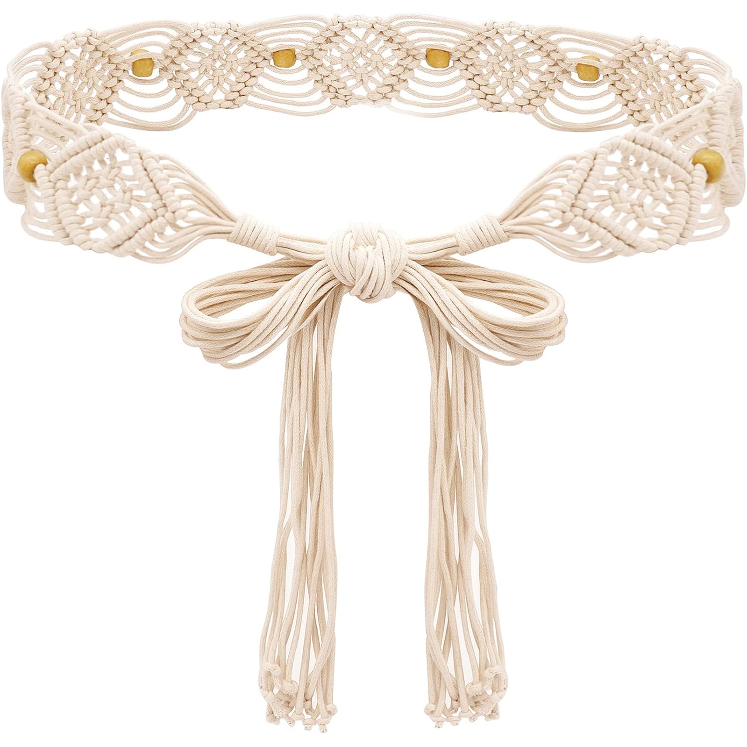 Suyi Boho Braid Belt for Women Bohemian Woven Waist Belts for Dress