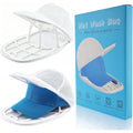 Eiito Hat Washer Cage Hats Cleaner, 4Pcs (2 Cages + 2 Bags) Hat Washer For Baseball Caps For Washing Machine Or Dishwasher, Ball Cap Washers Frame For Flat & Curved Hats, White