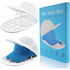 Eiito Hat Washer Cage Hats Cleaner, 4Pcs (2 Cages + 2 Bags) Hat Washer For Baseball Caps For Washing Machine Or Dishwasher, Ball Cap Washers Frame For Flat & Curved Hats, White