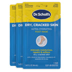 Dr. Scholl's Dry, Cracked Skin, Ultra Hydrating Foot Mask, 3 Pairs Moisturizing Socks: Intensely Moisturizes Repairs and Softens Rough Dry Skin with Urea & Essential Oils for Dry Cracked Feet
