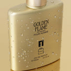 Golden Flame For Men Inspired By P.R. 1 Million, Spicy Cologne, 3.4 Oz | Notes Of Grapefruit, Mint, Cinnamon, Rose, Amber, Leather. Warm Spicy Scent For A Night Out. Long Lasting Edt. 100Ml