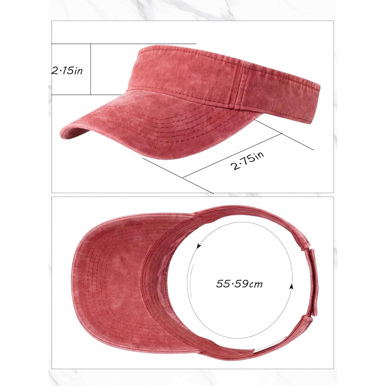 Geyoga 4 Pieces Adjustable Sun Visor Sport Hats for Women Golf Cap Sport Wear Athletic Hat for Men