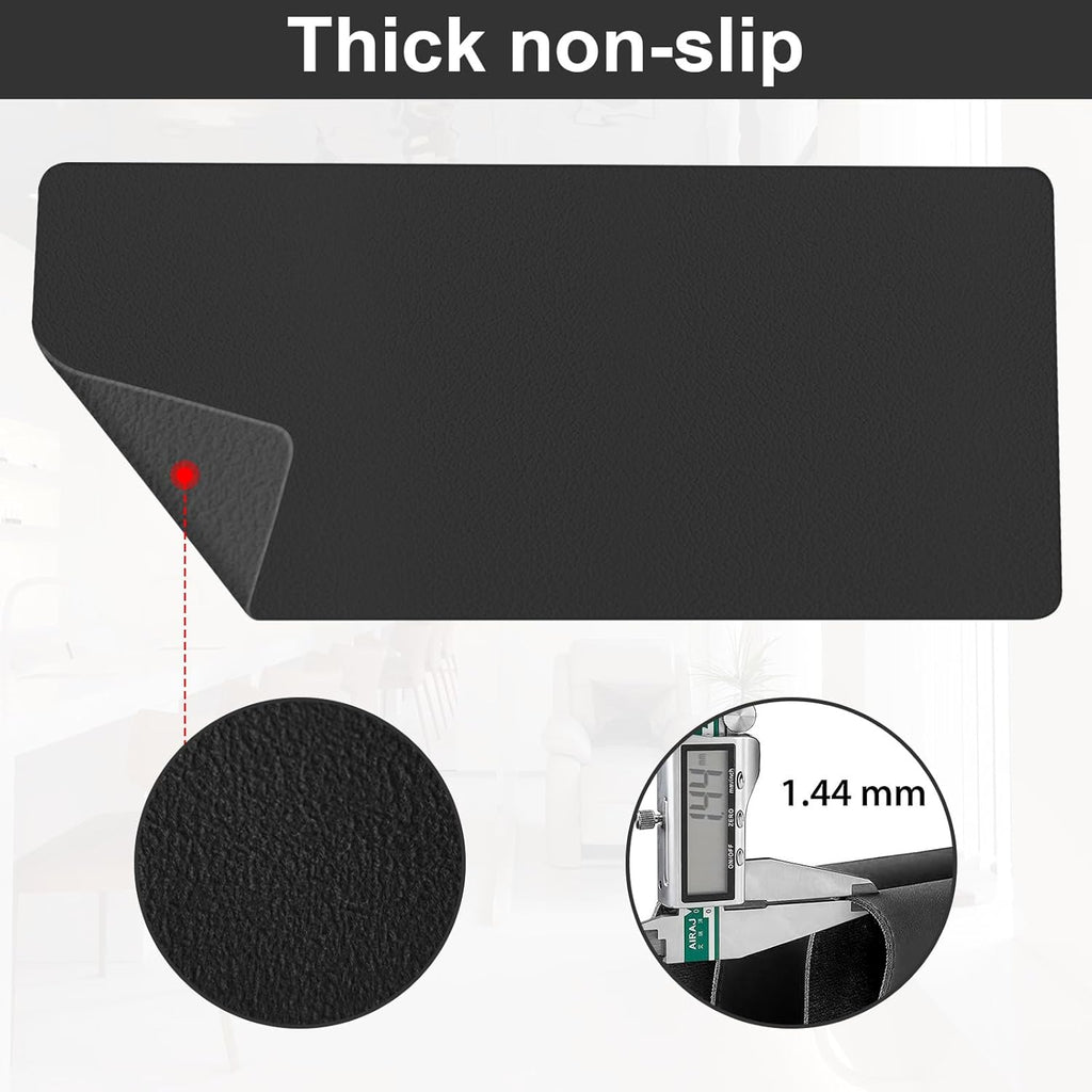 Diesisa Nail Art Table Mat,Foldable Nail Arm Rest Pad for Nails,Soft Microfiber PU Leather Nail Mat for Table,Waterproof Manicure Pad,Nail Table Pad for Nail Technician Salon Home-Black