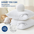 MIULEE 18x18 Inch Pillows Inserts, Pack of 4 Down Alternative Virgin Filling Comfy Support Throw Pillows for Sofa Couch Bed