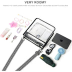 Bluome Clear Bag for Stadium Events 12x12x6, Clear Purses Stadium Bag Crossbody Purses for Concerts Football Games Travel