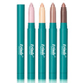 Erinde 4 Colors Eyeshadow Stick, Eye Brightener Stick, Shimmer Creamy Eye Shadow Makeup, Long Lasting Waterproof Glitter Highlighter Eye Liner Pencil Set