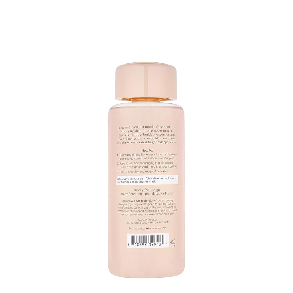 Kristin Ess Deep Clean Clarifying Shampoo for Oily Hair & Build Up | Detox Purifying + Cleansing Oily Hair Treatment - Sulfate Free + Vegan - Product for Thick, Curly + Color Treated Hair