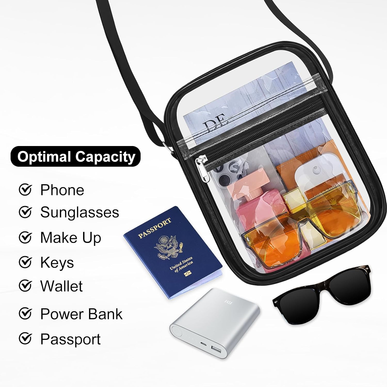 Clear Bag For Stadium Events Clear Messenger Bag For Men And Women